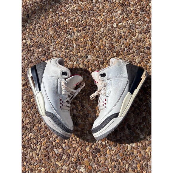 Nike air JORDAN 3 RETRO GS 'WHITE CEMENT REIMAGINED' - Picture 2 of 7